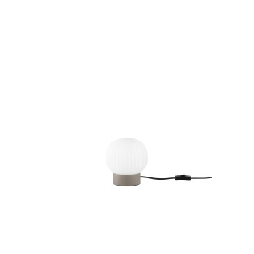 Lampe moderne en aluminium et verre E14