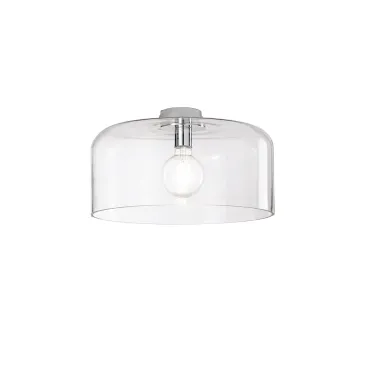 GIBUS Transparente Deckenleuchte 1xE27 40x40x23cm