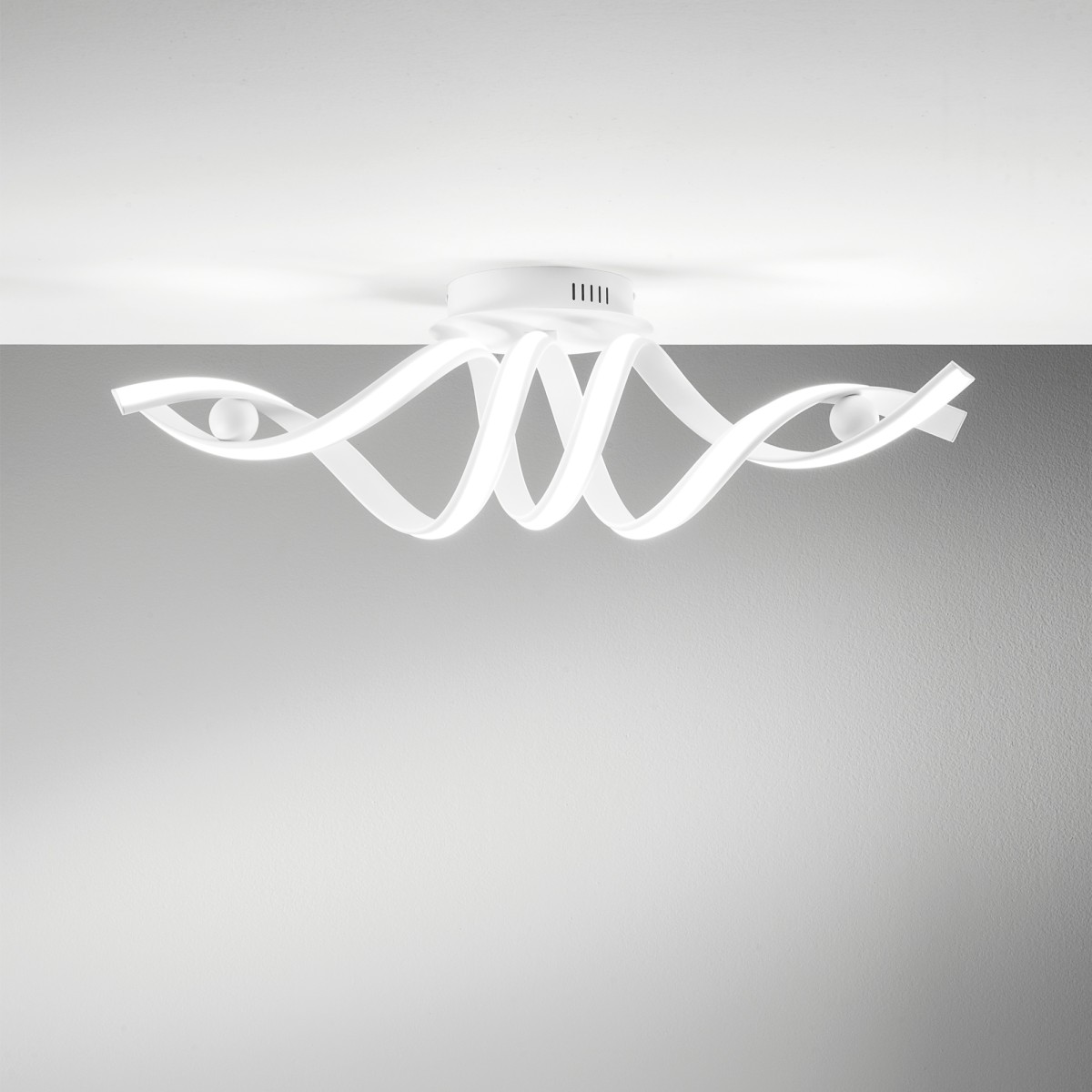 PLAFONIERA LED MYSTRAL BIANCA 38W 6900LM CCT 85X23X30CM