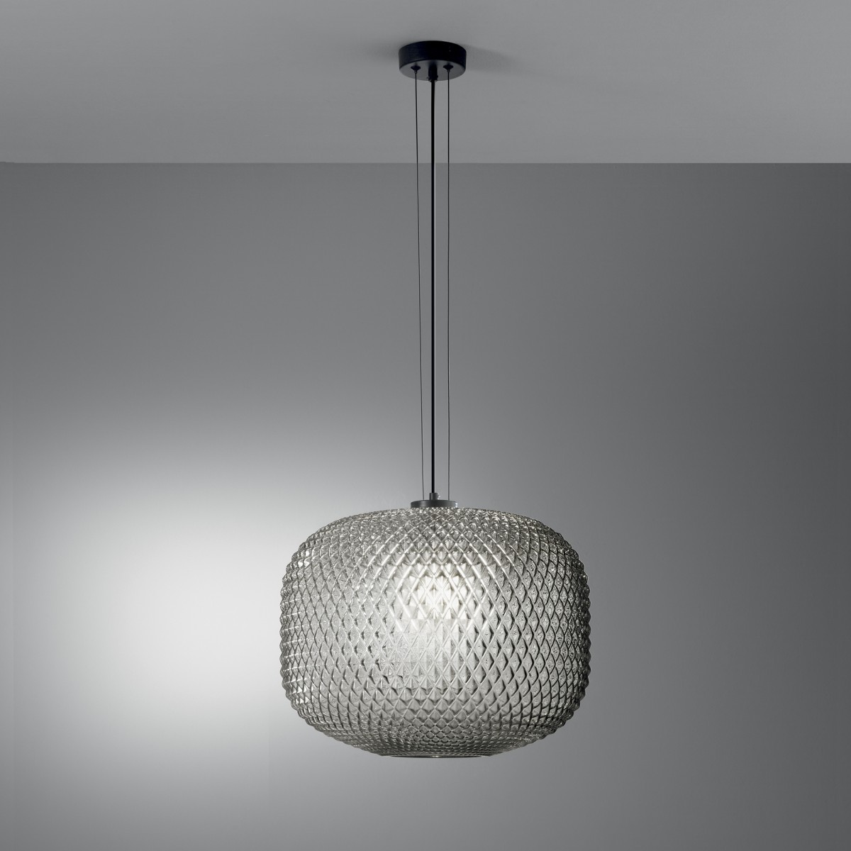 Lampe suspendue sphérique Ashford, fumée, 1 x E27, 40 x...