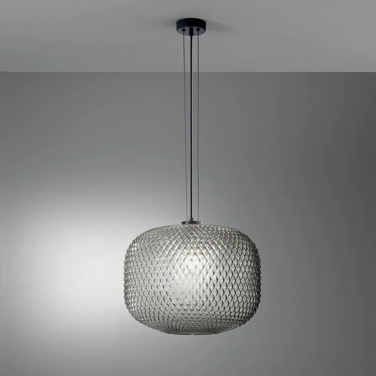 Lampe suspendue sphérique Ashford, fumée, 1 x E27, 40 x...