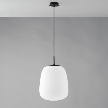 Lampe suspendue ovale en...