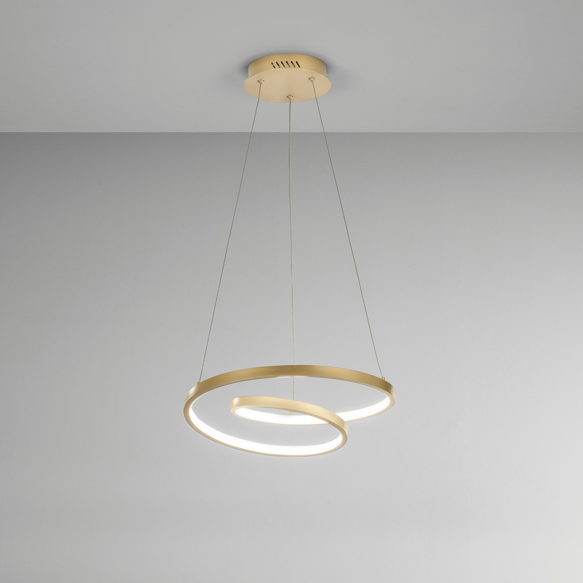 SOSPENSIONE LED LIEVE ORO 30W 4000LM CCT 40X6,5X150CM