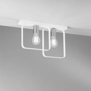 PLAFONIERA BIANCA/NICKEL...