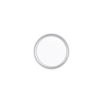 Plafonnier LED néon rond blanc/argenté 24 W 3450 lm 40 x 40 x 7 cm