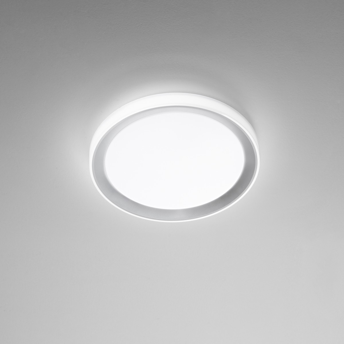 PLAFONIERA LED NEON TONDA BIANCA/SILVER 24W 3450LM CCT...