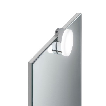 Verchromte LED-Wandleuchte mit Spiegel oder Rahmen | Mondialshop