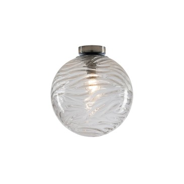 PLAFONIERA NEREIDE TRASPARENTE 1XE27 25X25CM