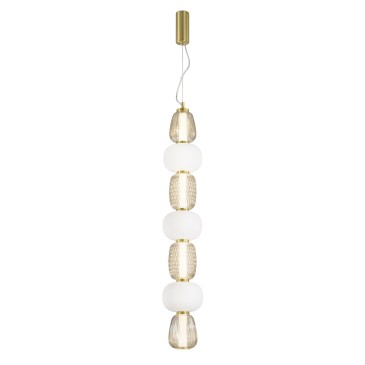 Hängende LED-Totemleuchte Gold 42W 4500LM 3000K 17X163CM