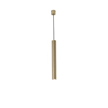 LORD GOLD Aufhängung aus Stahl und Aluminium, 1 x GU10, 25 W, 10 x 10 x 255 cm