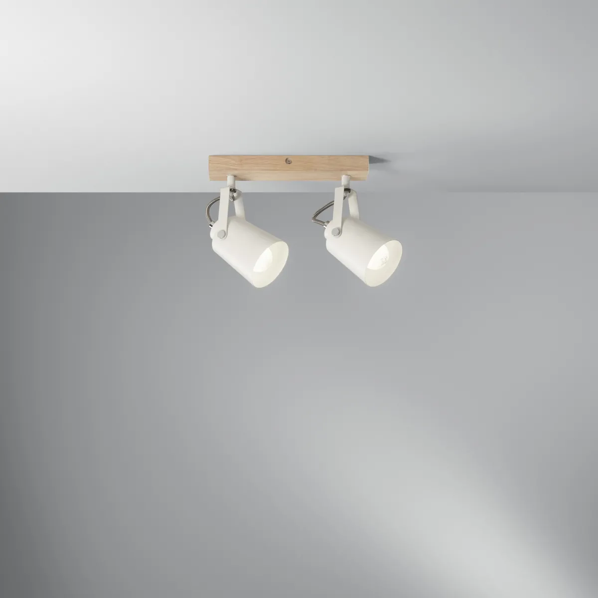 APPLIQUE EDA BIANCA/LEGNO 2XE14 26,7X6X16,7CM