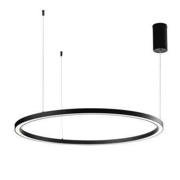 SOSPENSIONE LED HOOP NERA 60W 9000LM CCT 120X120X150CM