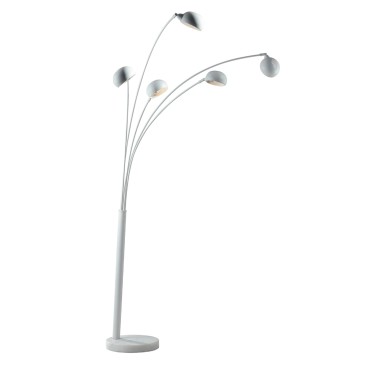 Lampadaire Eracle blanc 5 x E14 108 x 35 x 219 cm