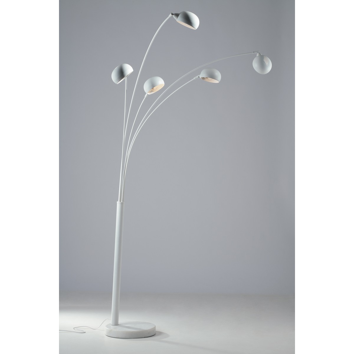 ERACLE Stehleuchte, weiß, 5xE14, 108x35x219 cm