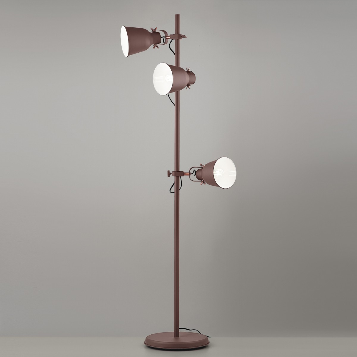 LEGEND CORTEN/KUPFER STEHLAMPE 3XE27 50X166CM