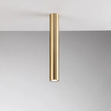 Plafonnier rond doré Fluke...
