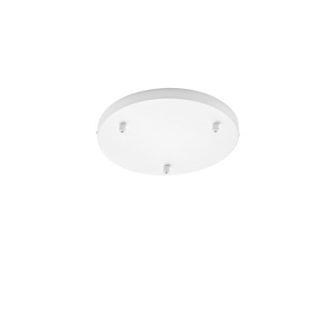 Cadre rond blanc à 3 trous 32 x 4,1 cm