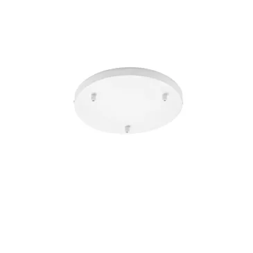 Cadre rond blanc à 3 trous 32 x 4,1 cm