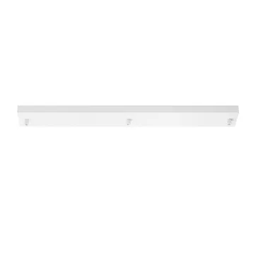 Weißer rechteckiger Rahmen mit 3 Löchern, 67 x 10 x 4,1 cm