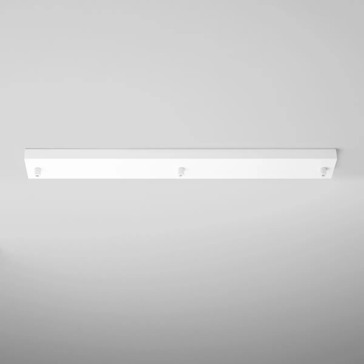 MONTATURA RETTANGOLARE BIANCO A 3 FORI 67X10X4,1CM