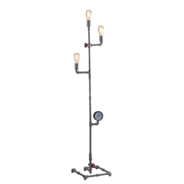 AMARCORD VERZINKTE STEHLAMPE 3XE27 31X31X159CM