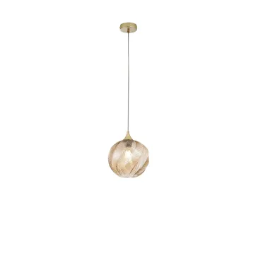 Suspension en verre ambré Majesty 1XE27 23X120CM