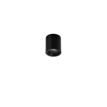 Plafonnier LED rond noir MANOR 7W 820LM CCT 3000-4200-6500K 9X10 CM