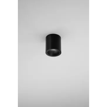 Plafonnier LED rond noir...
