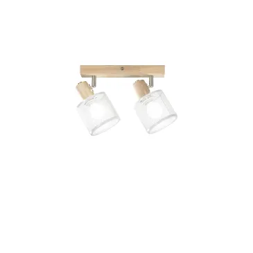 Moderne Wandleuchte mit Holzstrahler | Mondialshop