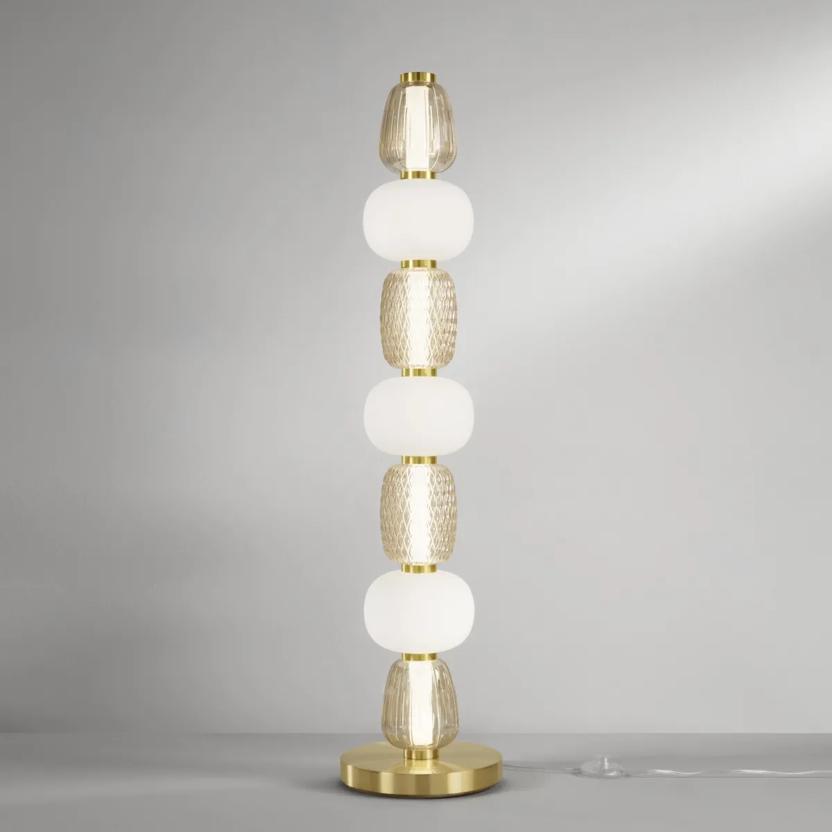 PIANTANA LED TOTEM ORO 42W 4500LM 3000K 25X108,8CM