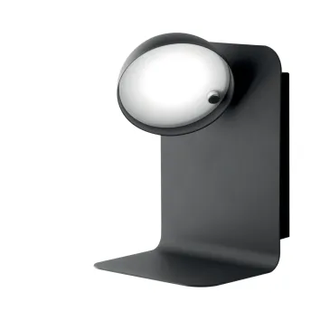 APPLIQUE LED BOING ORIENTABILE NERA CON USB 2A 5W 500LM 4000K 14X13X19CM