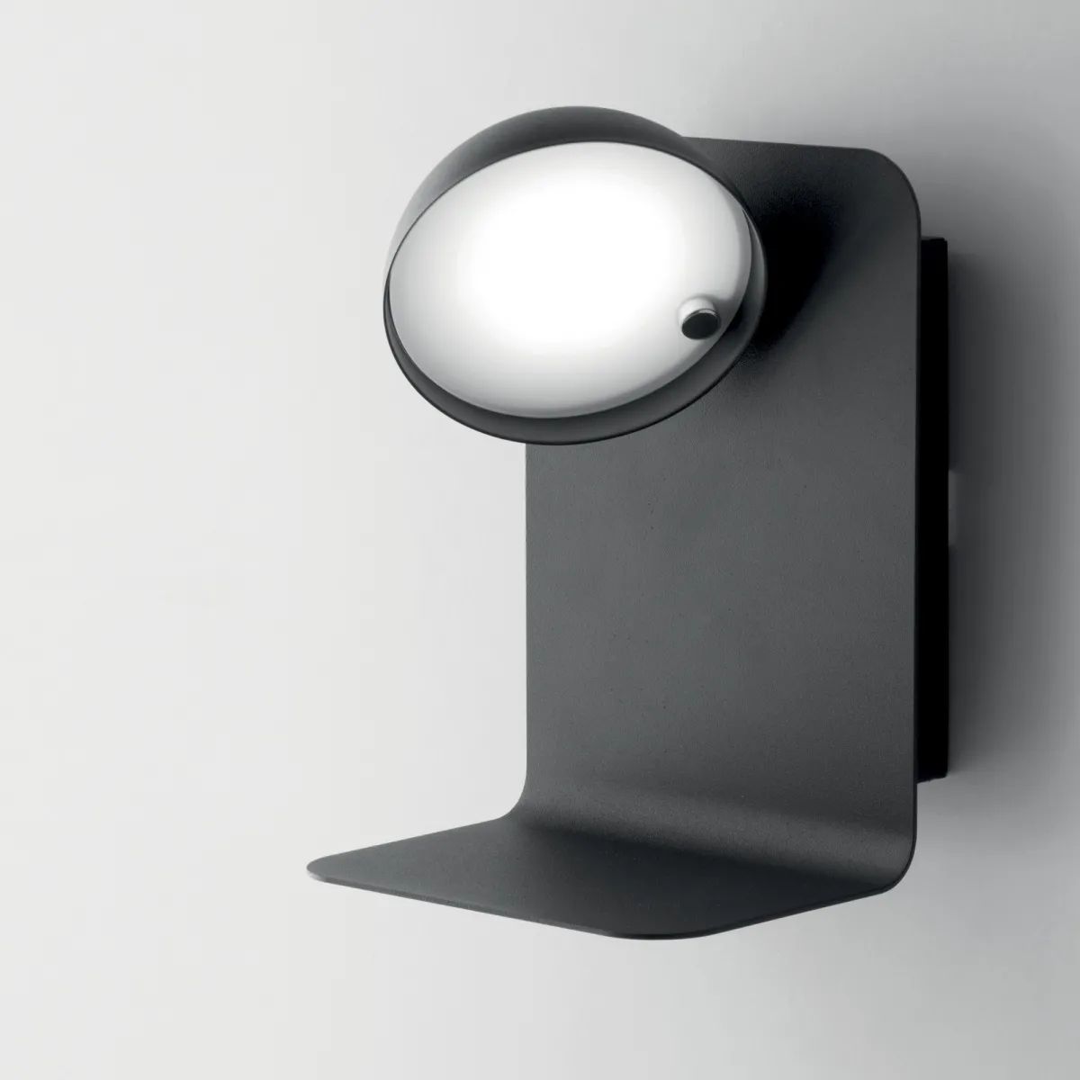 APPLIQUE LED BOING ORIENTABILE NERA CON USB 2A 5W 500LM 4000K 14X13X19CM