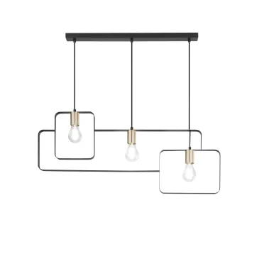 SUSPENSION SMITH NOIR/OR 3XE27 88,5X150CM