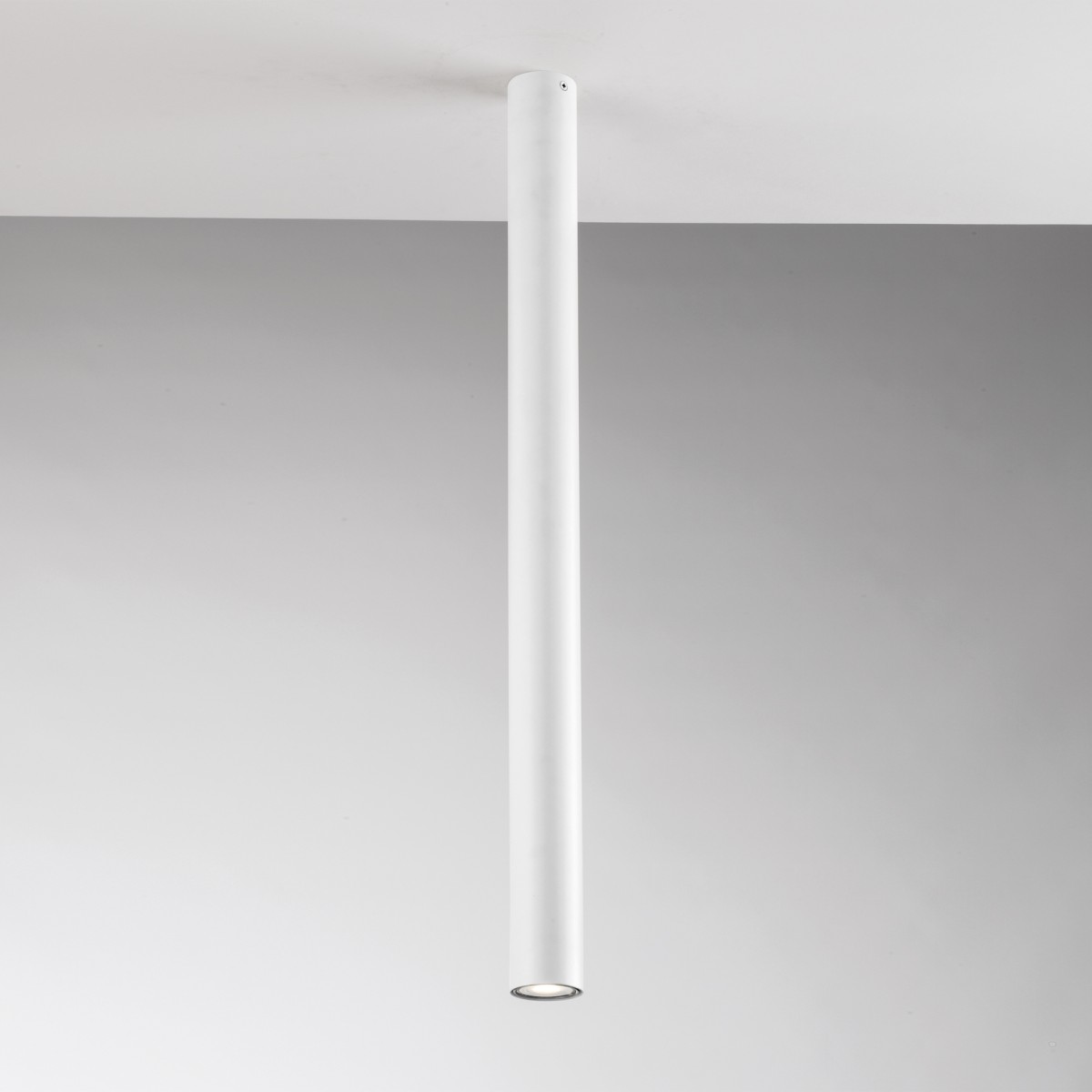 FLUKE Runde weiße Deckenleuchte 1xGU10 5,5x5,5x75cm