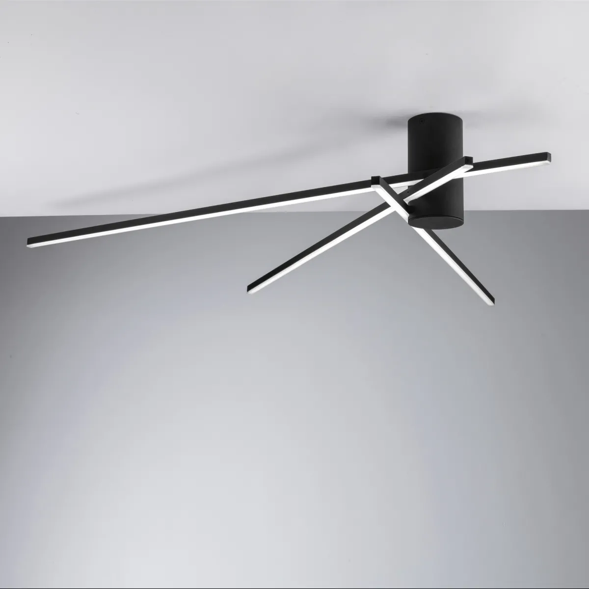 SHANGHAI LED-Deckenleuchte, schwarz, 27 W, 3750 lm, 3000...