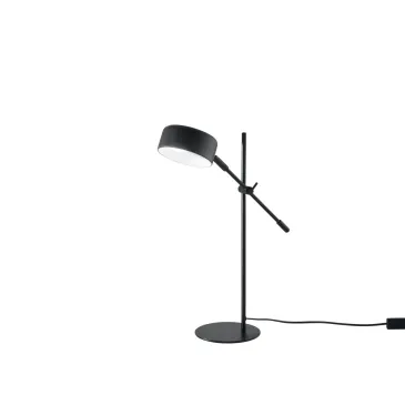 LAMPADA DA TAVOLO EIFFEL IN METALLO NERO CON PUNTO LUCE ORIENTABILE 1XE14 59,5X42X42CM