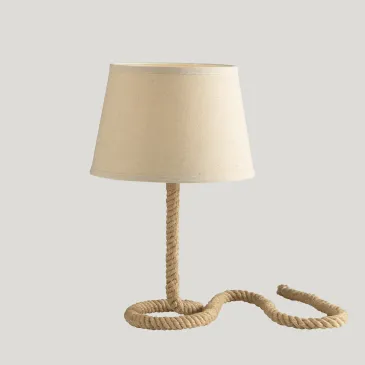 Lampe de table en chanvre E27