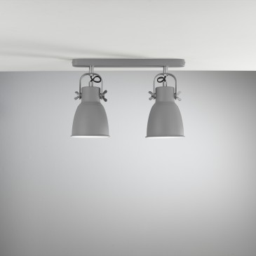 Applique Moderna Grigia 2XE27