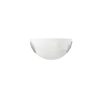 Applique murale blanche en forme de croissant avec ampoule E27 | Mondialshop