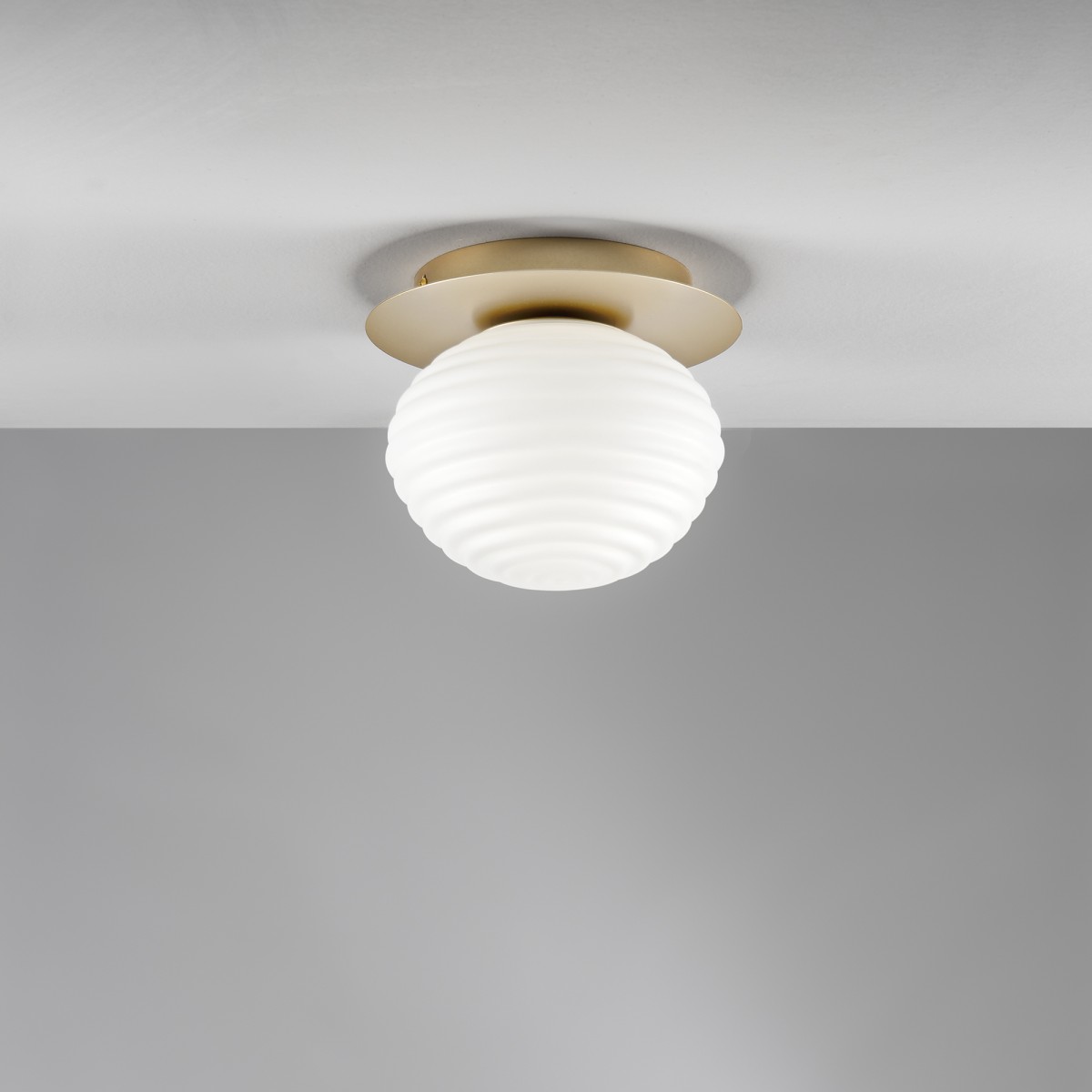 PLAFONIERA RIPPLE ORO 1XE27 20X20X17CM