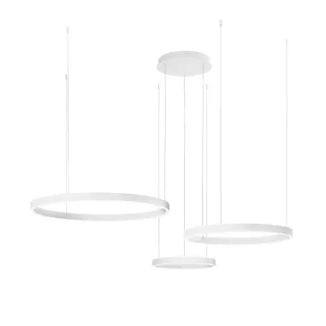 Suspension LED blanche AKROBAT 120 W 19 800 lm 120 x 150 cm