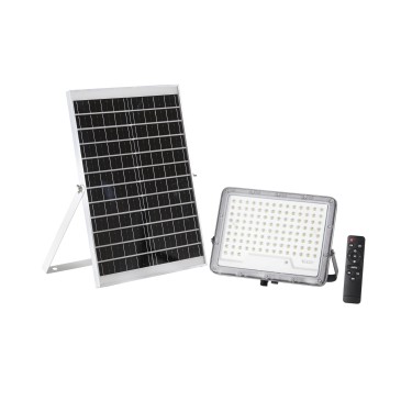 GLASER-Projektor 3500 lm 4000 K mit Solarpanel 3,2 V 24 Ah Akku IP65 28,25 x 4,77 x 25,25 cm