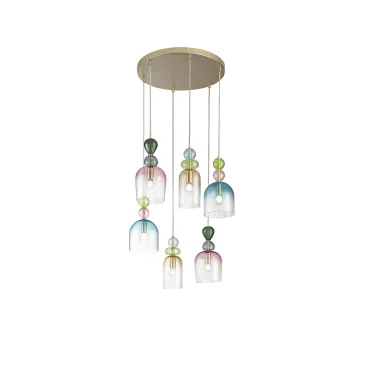 GAUDI SUSPENSION SECHS GLAS-ANHÄNGER 6XE14 57X185,5CM