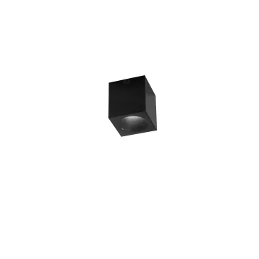 Plafonnier LED MANOR SQUARE. Noir. 7 W, 820 lm, température de couleur 3000-4200-6500 K, dimensions : 9 x 9 x 10 cm.
