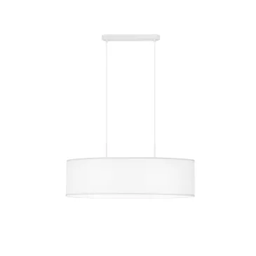 SOSPENSIONE CAPITAL BIANCA 2XE27 78X78X150CM