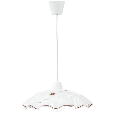 SOSPENSIONE VICTORIA BIANCA 1XE27 42X42X120CM