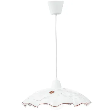 SOSPENSIONE VICTORIA BIANCA 1XE27 42X42X120CM