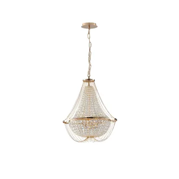 SUSPENSION VIENNA GOLD 4XE14 45X120CM