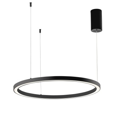 Suspension LED à anneaux noirs 40W 6000LM CCT 80X80X150CM
