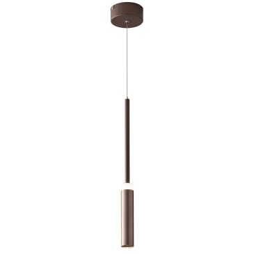 Suspension LED pour bougie, bronze, 7 W, 720 lm, 4000 K, 140 x 4 x 50 cm